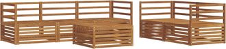 vidaXL Conjunto De Sof&aacute;s De Exterior 6 Uds. Natural Vidaxl