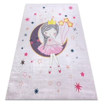 RugsX RugsX Bambino Rug in Pink | Size: 200 cm x 290 cm