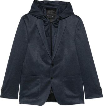 Karl Lagerfeld Blazer con cappuccio - Blu