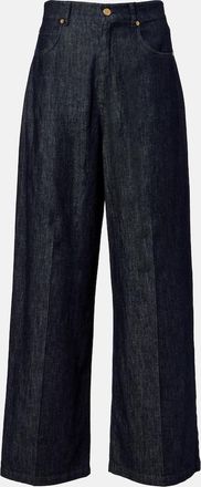 Max Mara Lavinia high-rise wide-leg jeans