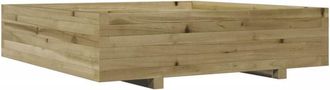 vidaXL Garden Planter 100x100x26.5 cm Impregnated Wood Pine Vidaxl