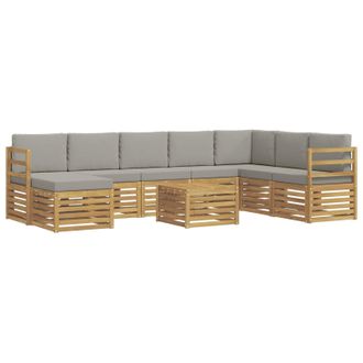 vidaXL Juegos De Sof&aacute;s Madera De Acacia S&oacute;lida Vidaxl