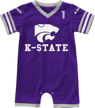 Colosseum Newborn & Infant Colosseum Purple Kansas State Wildcats Bumpo Football Logo Romper at Nordstrom, Size 12-18M