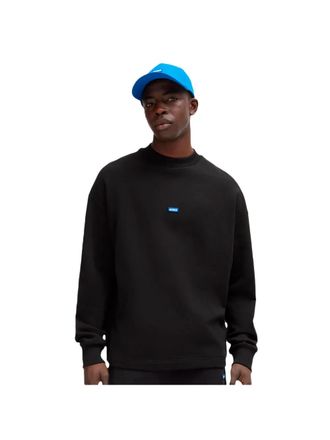 HUGO BOSS Mens sweatshirt made of cotton terry cloth - Black - Size X-Small