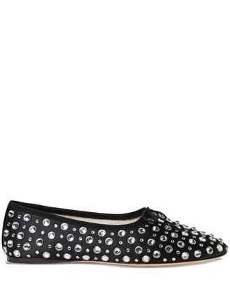 Loeffler Randall Landon studded ballet flats - Black