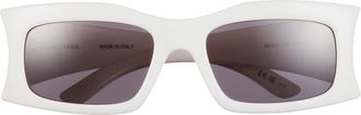 Balenciaga Rectangular Sunglasses in Ivory Ivory Grey at Nordstrom Rack