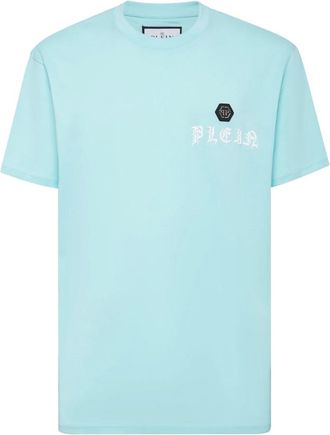 Philipp Plein Heren, Tops, Blauw, Maat: 3XL Katoen