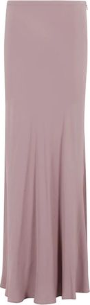 Federica Tosi Roze Crepe de Chine A-lijn Rok - Dames - Maxi Rokken - Roze - S - Rokken