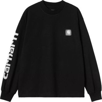 Carhartt Work in Progress (WMNS) Carhartt WIP Archive Script Long Sleeve T-Shirt Black I036190-89-XX