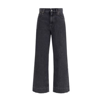 Chlo&eacute; Zwarte Katoenen Hoge Taille Jeans