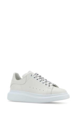 Alexander McQueen Leather Low-Top Sneaker - White