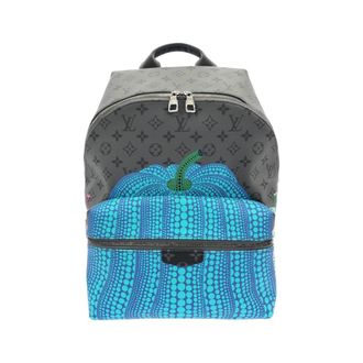 Louis Vuitton Black Gris Coated Canvas Backpack (Pre-Owned)