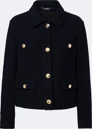 Max Mara Wool and cotton-blend jersey jacket