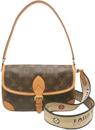 Louis Vuitton Pre-owned Diane Monogram Shoulder Bag - Dames - Vintage Schoudertas - Bruin - ONE Size - Vintage