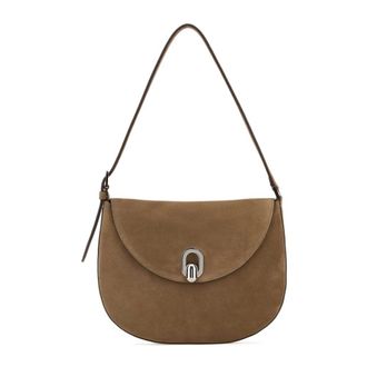 Savette Shoulder Bags, female, Brown, Size: ONE SIZE Small Tondo Crossbody Bag