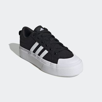 adidas Sneaker ADIDAS SPORTSWEAR BRAVADA 2.0 PLATFORM, Damen, Gr. 42, schwarz-weiss (core schwarz, cloud wei&szlig;, core schwarz), Textil, Schuhe Sneaker, Design 