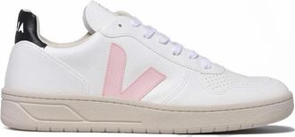 Veja White Black Two-Tone Low-Top Sneakers