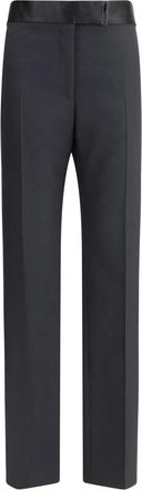 Tom Ford Pantaloni in Lana e Seta - - Trousers - Donna - Nero - M