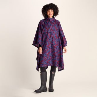 TOG24 Drench Unisex Waterproof Poncho - Oxford Blue Abstract Print - One Size