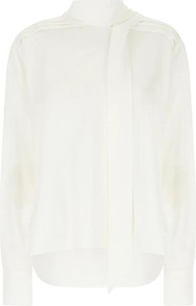 Alexander McQueen Stijlvolle Overhemden Collectie - Dames - Blouses - Wit - L - Overhemden