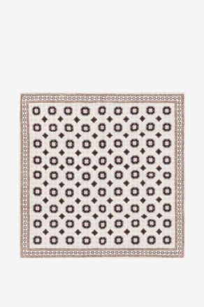 Brunello Cucinelli Seiden-Einstecktuch mit geometrischen Prints