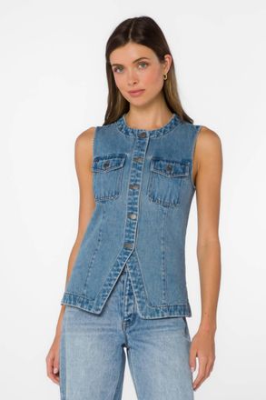 Velvet Heart Ideline Vest In 194 Vintage Havana