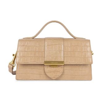 Lancaster Handbags, female, Beige, Size: ONE SIZE Baguette Bag Croco Ily