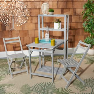 Safavieh Griffen Outdoor Balcony Dining Cabinet Set (Indoor / Outdoor)