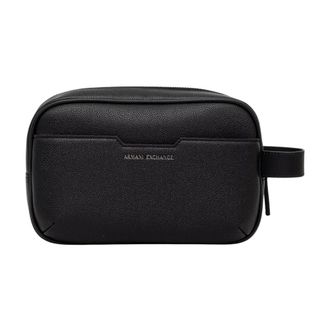 A|X Armani Exchange Beauty case rettangolare con manico laterale e chiusura a zip - - Bags - Uomo - Nero - ONE SIZE