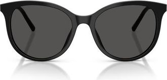 Dolce & Gabbana 55mm Phantos Sunglasses in Black /Dark Grey at Nordstrom