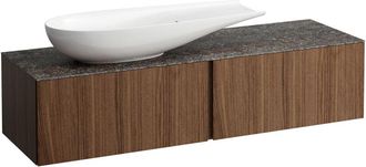 Laufen Il Bagno Alessi Cajonera, Encimera De Piedra Marrone - Laufen