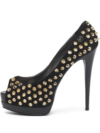 Philipp Plein Pumps verfraaid met studs - Zwart
