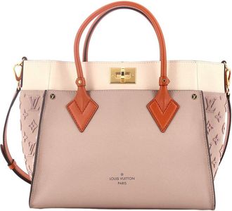 Louis Vuitton Beige Monogram Tuffetage Leather On My Side Mm (Authentic Pre- Loved)