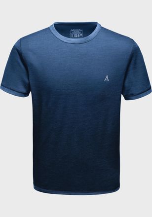 Sch&ouml;ffel Funktionsshirt SCH&Ouml;FFEL Ski Merino Sport Shirt 1/2 Arm M, Herren, Gr. XXL, blau (8540, blau), Oberstoff: 43% Lyocell, 34% Wolle, 23% Nylon, Rundhals, 
