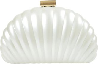 SIMKHAI Tassen, Dames, Beige, ONE Size, Schelpvormige handtas met schouderband