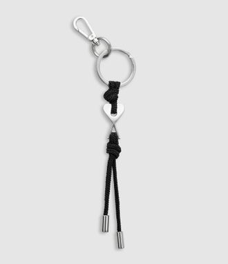 Ami Porte Cles Ami De Coeur Charm Noir Argent Vibre