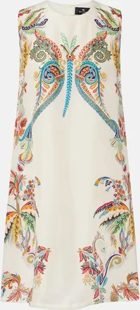 Etro Printed silk minidress