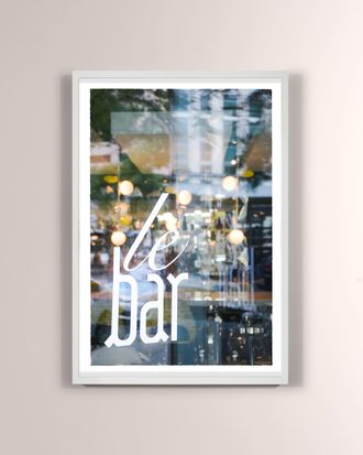 RFA Fine Art Chicago, Le Bar Window Reflection Print