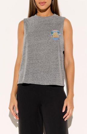 Spiritual Gangster Paradise Inner Gaze Vibe Tank in Heather Grey at Nordstrom, Size X-Large