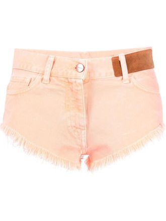 Palm Angels Denim hotpants - Oranje