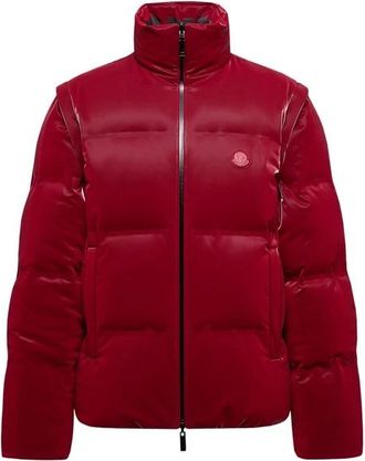 Moncler Rocky Jack Blauw/Rood - Heren - Winterjassen - Rood - M - Polyester - Jassen