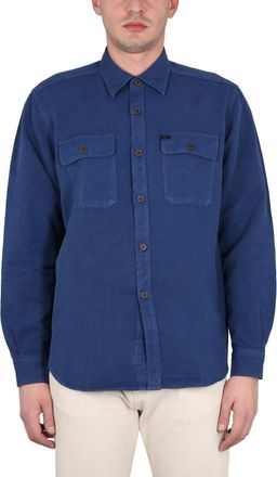 Fay Cotton-Linen Blend Shirt - Blue