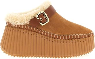 Chloé Nama Zeppe Marrone-Donna