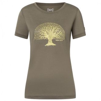 super.natural Tree of Knowledge Tee Merinoshirt für Damen | grau