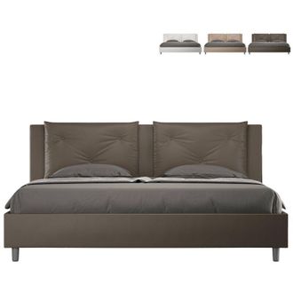 Itamoby Cama Doble 180x200 King Size Contenedor Acolchado Appia K Color: Marr&oacute;n - Versi&oacute;n: Modelo Est&aacute;ndar