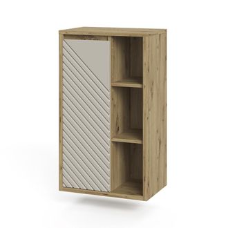 Vicco Armario Mediano Viola, Roble Artesanal/cachemira, 50 X 86 Cm, Vicco