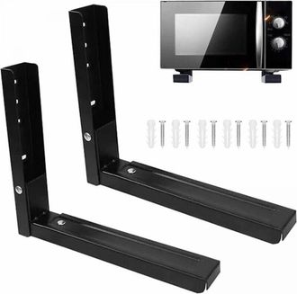 OEM Soportes De Pared De 2 Piezas Para Microondas, Soportes Para Horno Microondas, Montaje Universal Para Horno Microondas, Incluye 6 Tornillos, Se Utiliz