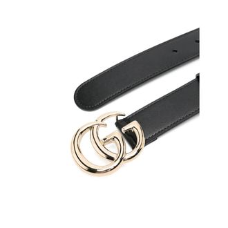 Gucci Double G-buckle Leather Belt