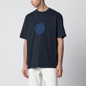 Stone Island All Around Compass jersey T-shirt in navy blue