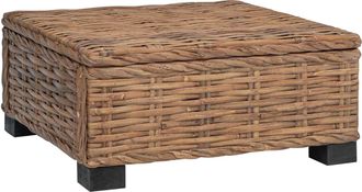 vidaXL Mesa De Centro Gendt Rat&aacute;n Natural Natural 67 X 60 X 30 Cm Vidaxl